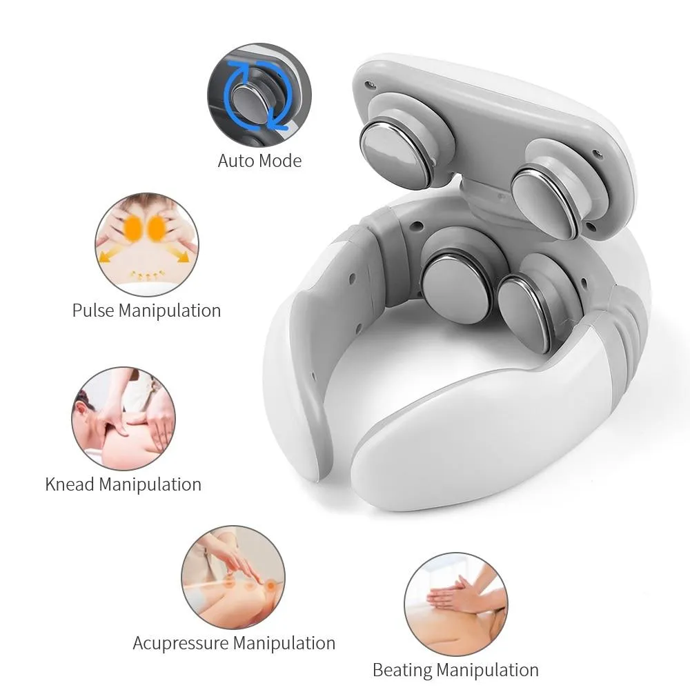 4D Intelligent Neck Massager   Remote Control