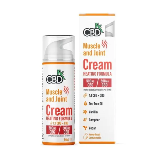 500mg - 3000mg Muscle & Joint CBD Hemp Cream | Heating Formula | 50ml