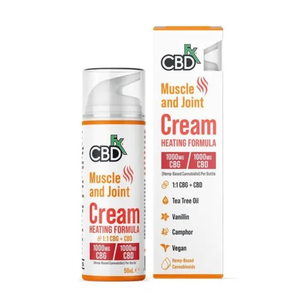 500mg - 3000mg Muscle & Joint CBD Hemp Cream | Heating Formula | 50ml