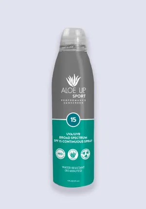 Aloe Up Sport Performance Sunscreen Continuous Spray SPF 15 177ml