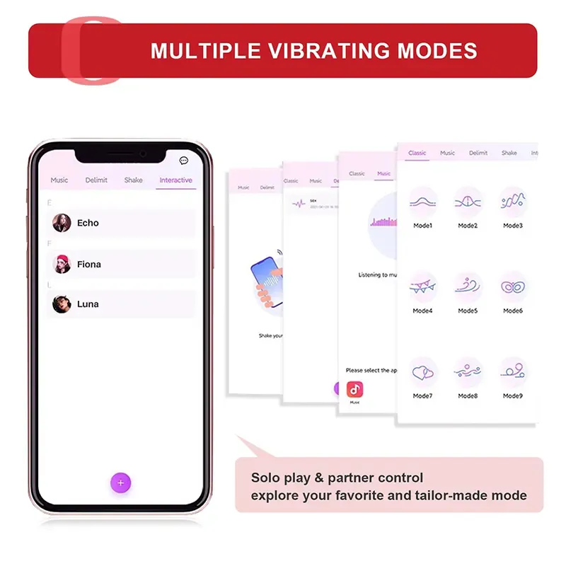 App Remote Control Vibrating Rose Butt Plug