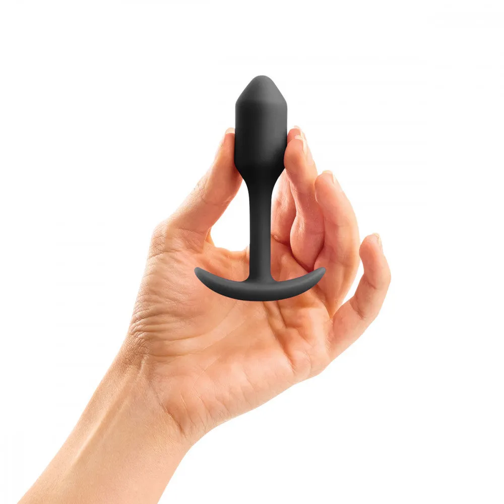 b-Vibe Snug Plug 1 Weighted Silicone Anal Plug