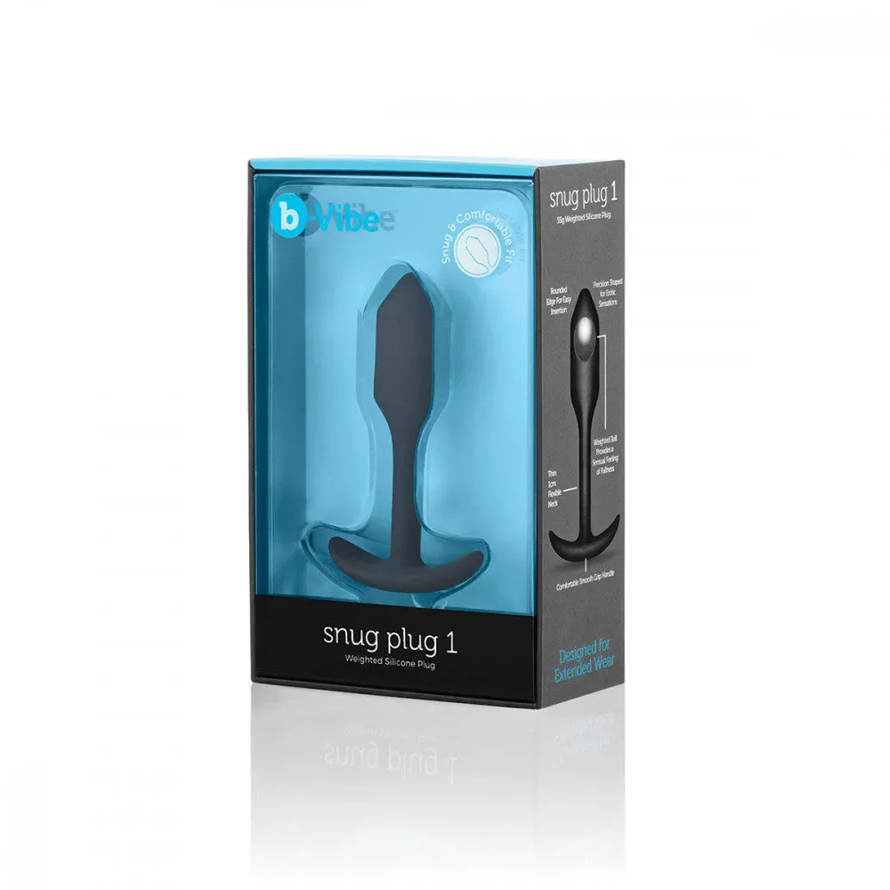 b-Vibe Snug Plug 1 Weighted Silicone Anal Plug