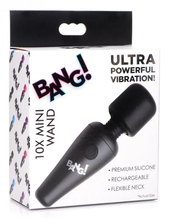 BANG! 10X VIBRATING MINI WAND BLACK