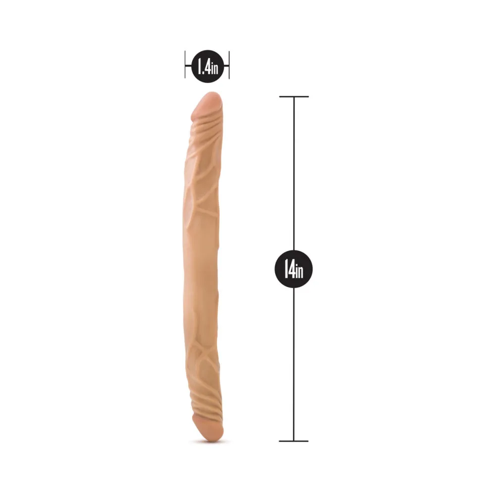 Blush B Yours 14 in. Double Dildo Tan