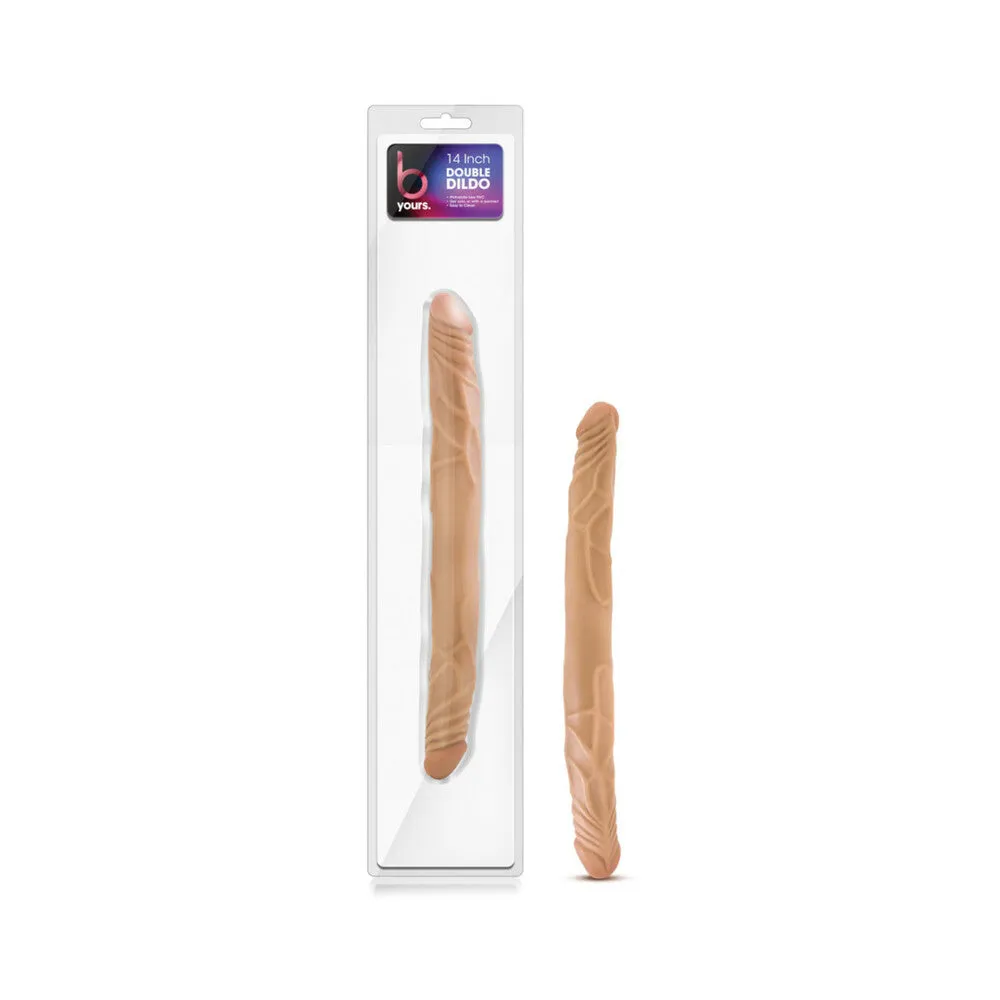 Blush B Yours 14 in. Double Dildo Tan