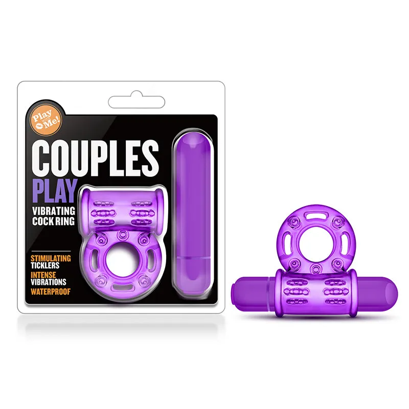 Blush Play with Me Couples Play Vibrating Cockring Purple