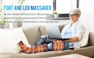 Calf/Foot/Leg Air Compression Massager Heated Circulation