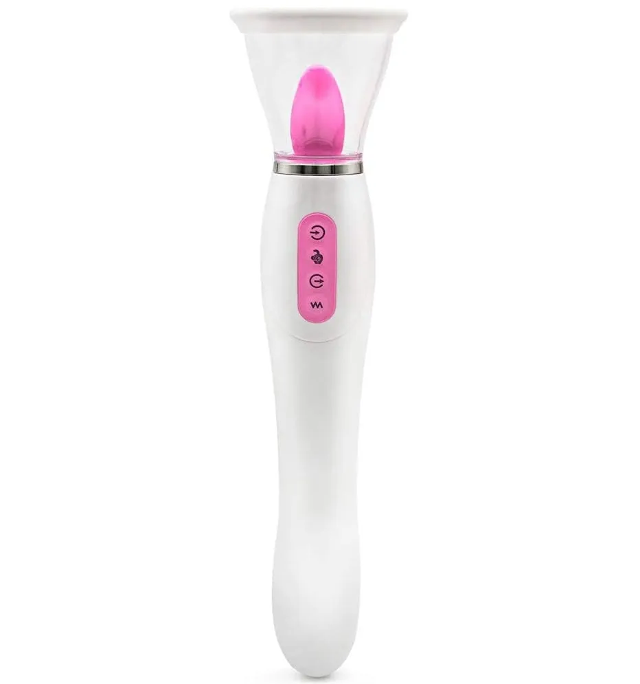 Clit Pump Sucking & Licking Vibrator, 3-in-1 G-Spot Vibrator