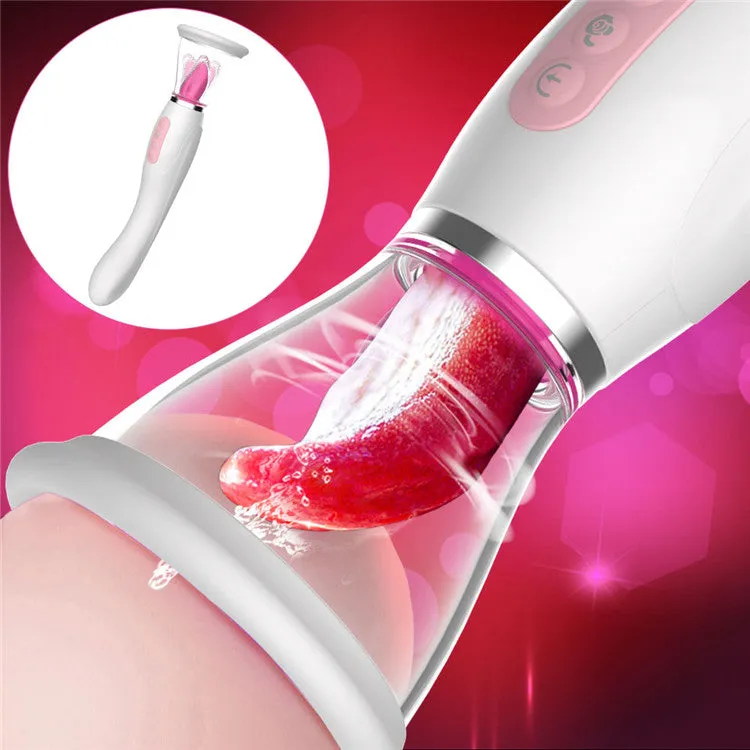 Clit Pump Sucking & Licking Vibrator, 3-in-1 G-Spot Vibrator