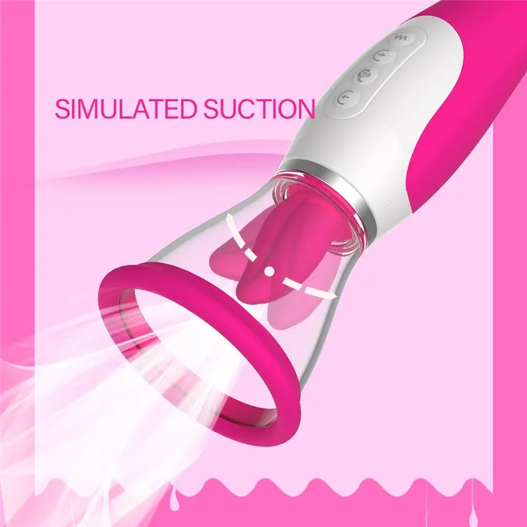 Clit Pump Sucking & Licking Vibrator, 3-in-1 G-Spot Vibrator