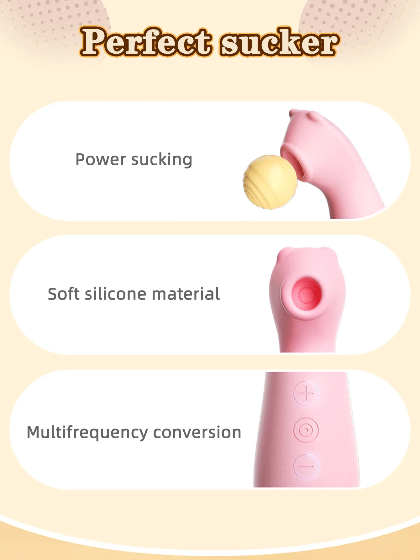 Clit Sucking Stimulator - Fantasy Bear Pocket Clitoral Vibrator Gift Female Sex Toy