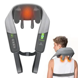 Comfier Neck Massager with Heat,Deep Tissue Kneading Massage Pillow for Back Neck And Shoulder Pain Relief CF-6812