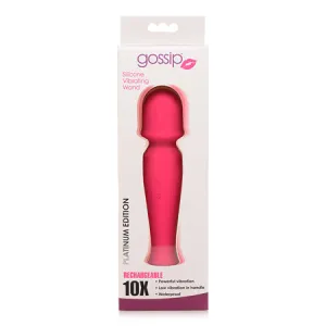 Curve Novelties Gossip Silicone Vibrating Wand 10x - Magenta