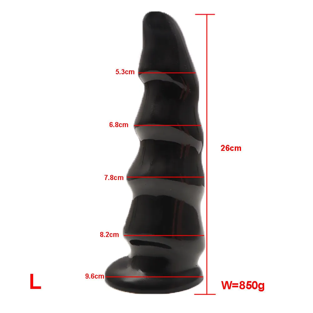 Exotic Wavy Anal Dildo Butt Plug - Suction Cup Dildos Vagina Anal Dilator Sex Toys Shop