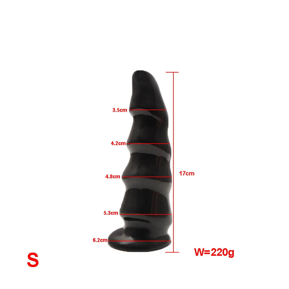 Exotic Wavy Anal Dildo Butt Plug - Suction Cup Dildos Vagina Anal Dilator Sex Toys Shop