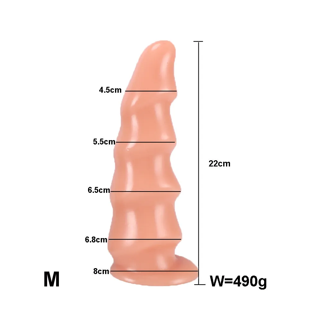 Exotic Wavy Anal Dildo Butt Plug - Suction Cup Dildos Vagina Anal Dilator Sex Toys Shop