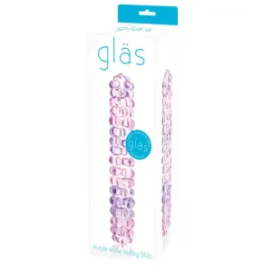 Glas Purple Rose 7 in. Nubby Dildo