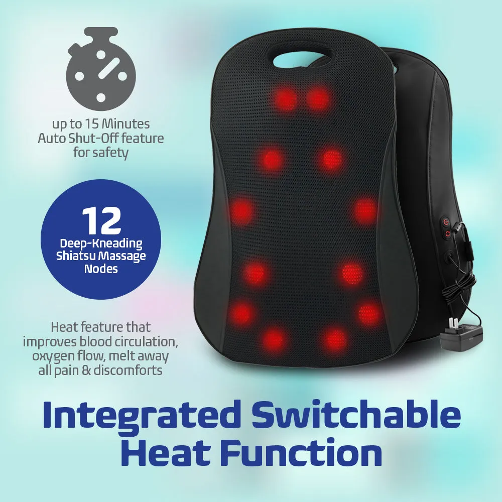 Heated Shiatsu Full Back Massager