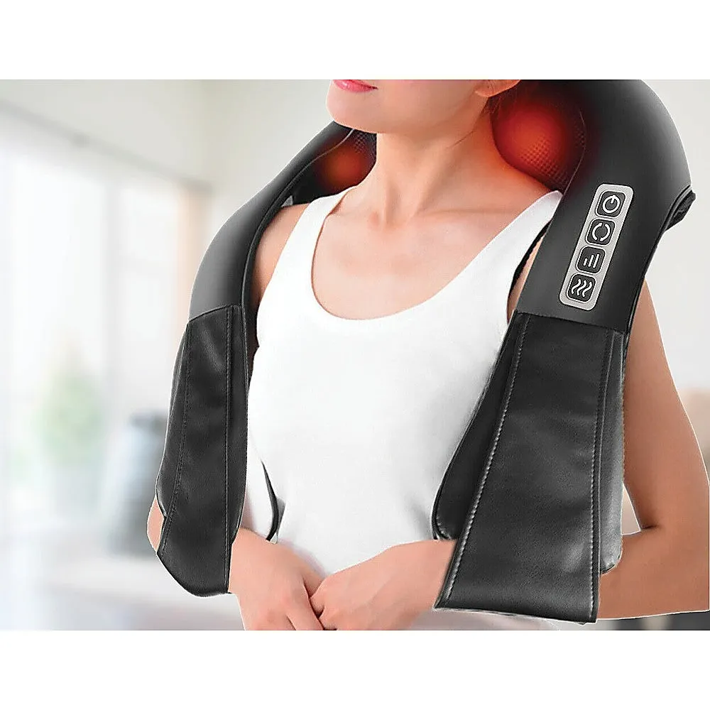 Heated Shiatsu Neck & Back Massager, 3 Speeds, 8 Nodes