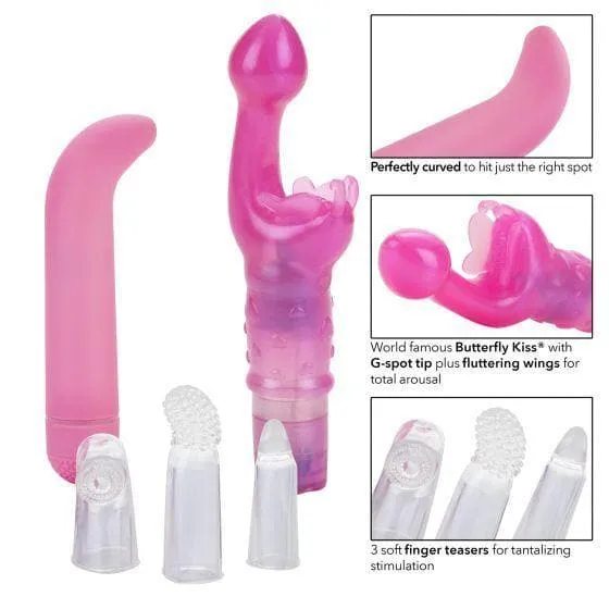 Her G Spot Multi Speed Vibrator Kit with Butterfly Kiss Stimulator