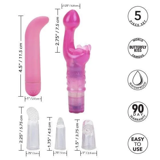 Her G Spot Multi Speed Vibrator Kit with Butterfly Kiss Stimulator