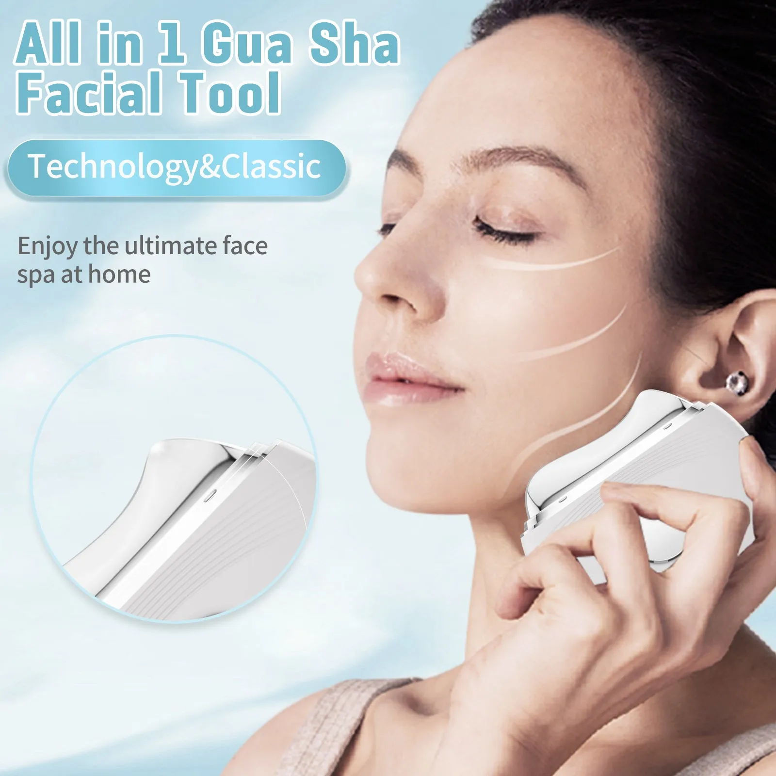 InfiniteRelax Electric Gua Sha Facial Tool