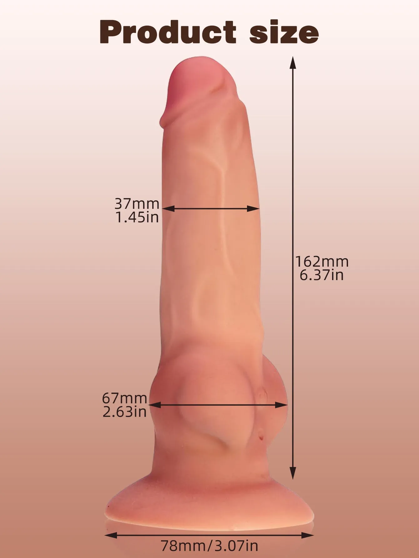 Inflatable Vibrating Dildo Butt Plug - Remote Control Huge Silicone Realistic Anal Dildos Sex Toy