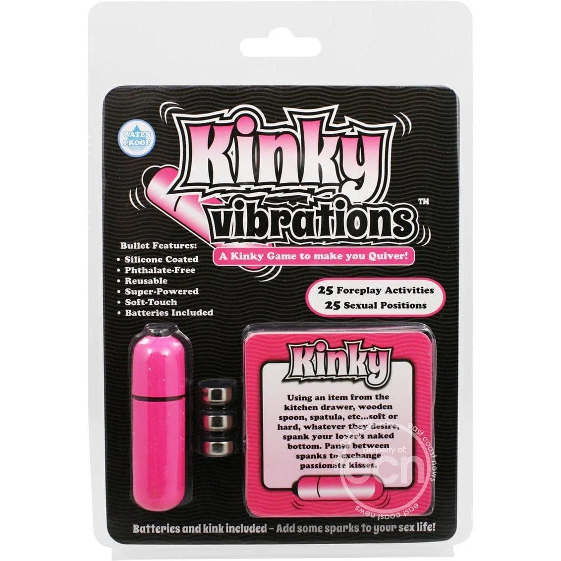 Kinky Vibrations Adult Couples Foreplay Game With Waterproof Bullet