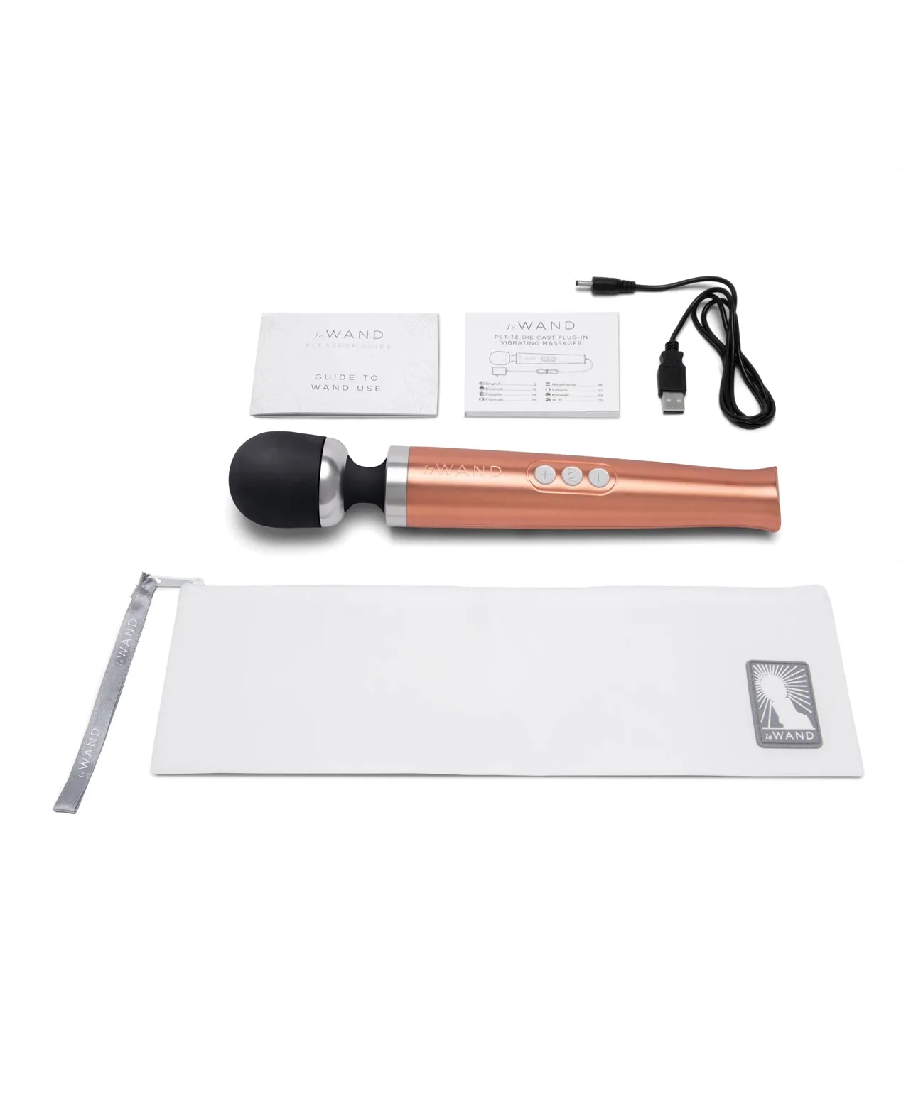 Le Wand Die Cast Rechargeable Massager - Rose Gold