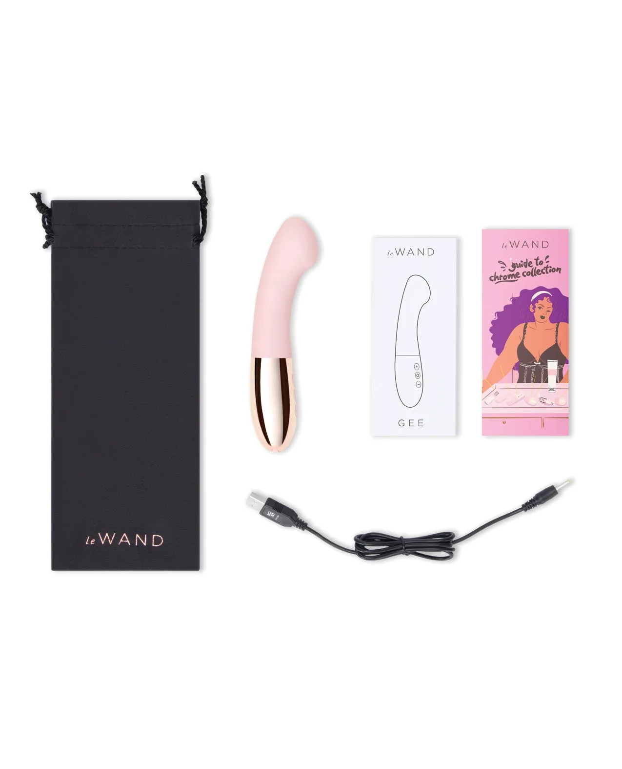 Le Wand GEE Rose Gold Rechargeable G-Spot Vibrator for Targeted Pleasure