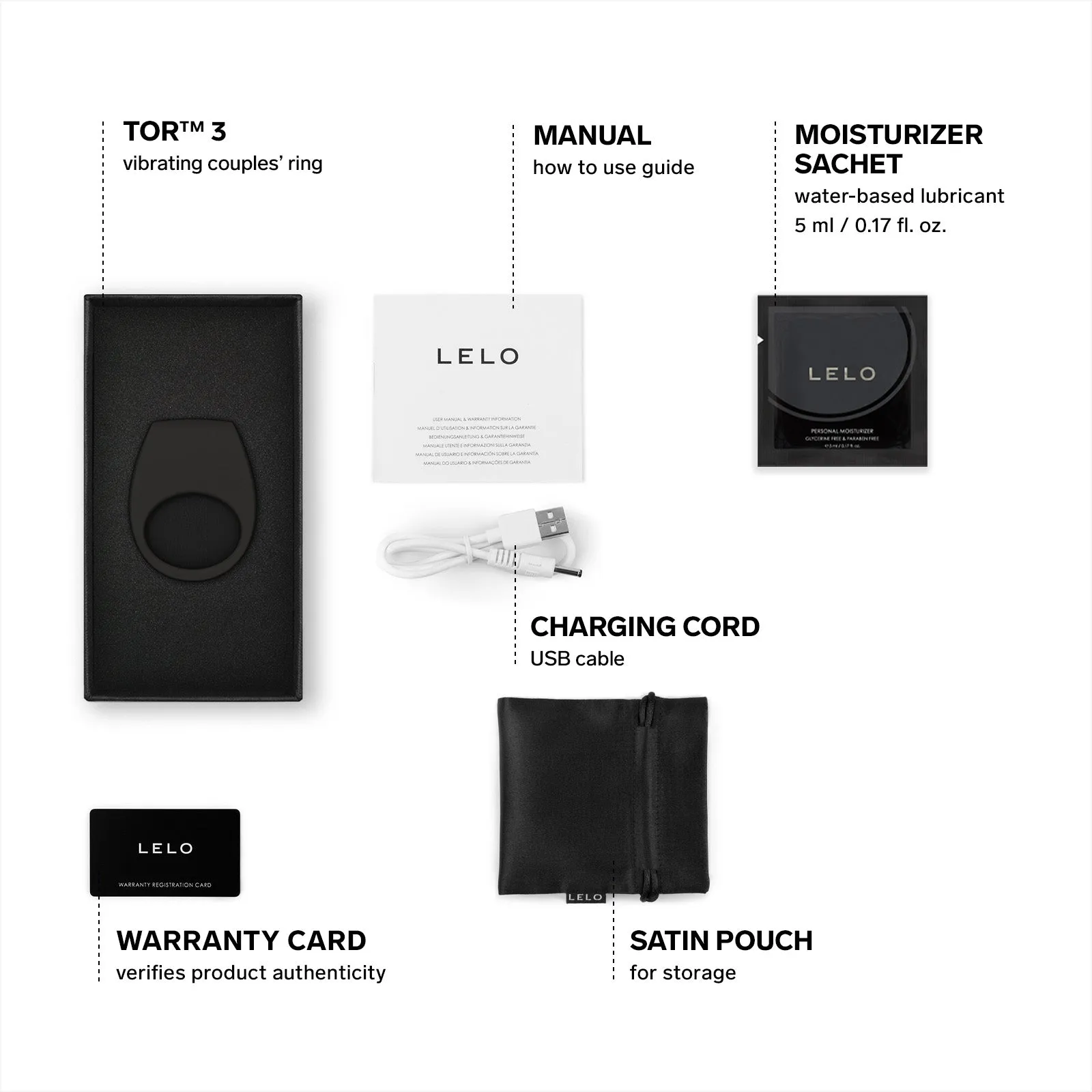 LELO Tor 3 Vibrating Cock Ring App-Controlled