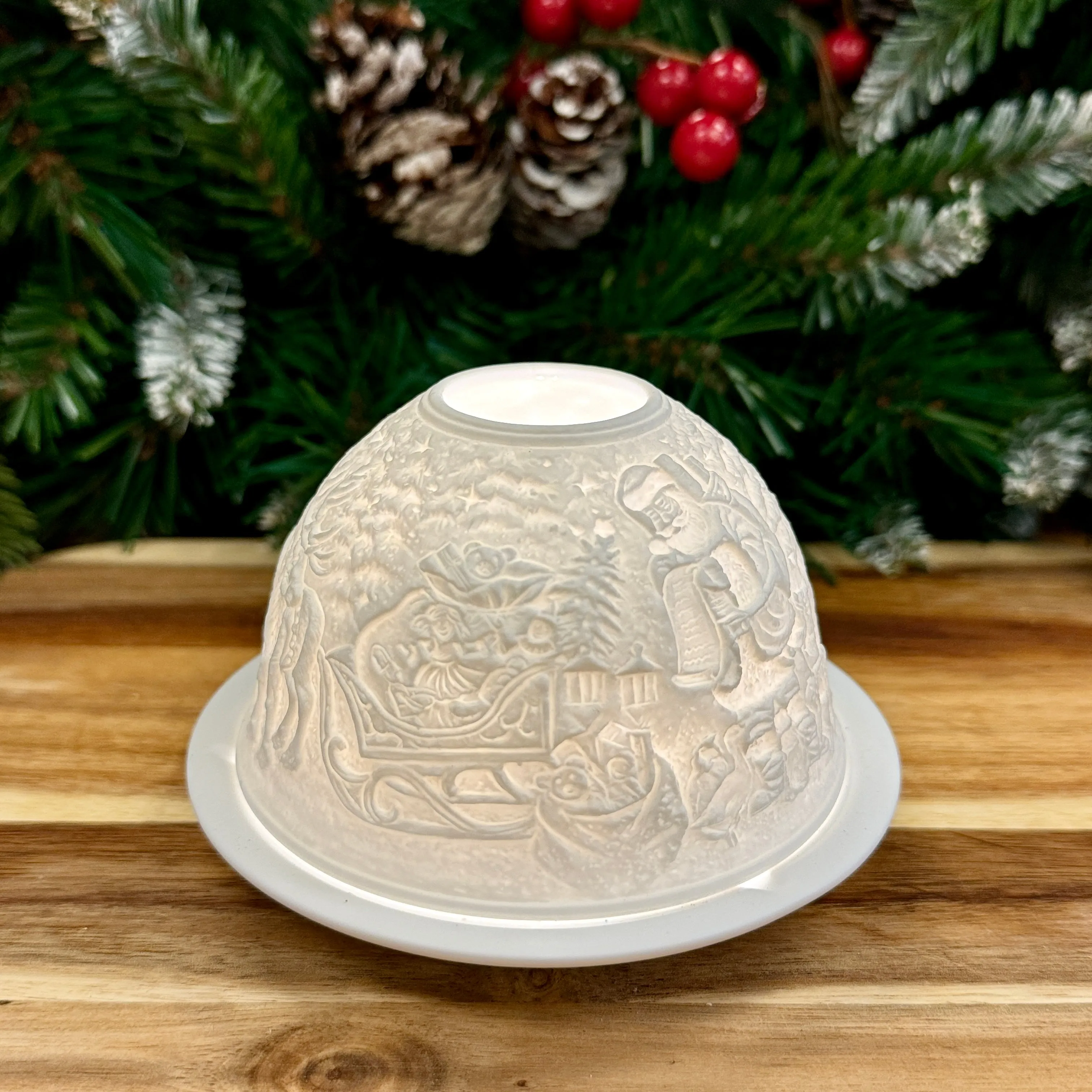 Luumii Lights LED Holiday Motif Porcelain Dome