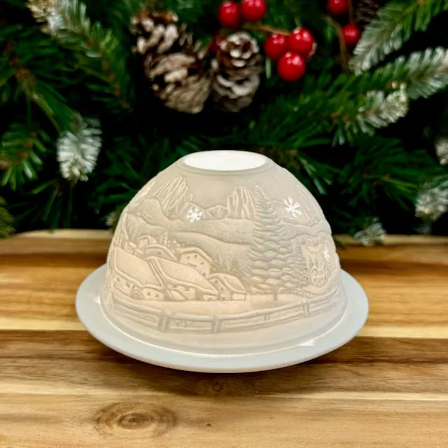 Luumii Lights LED Holiday Motif Porcelain Dome