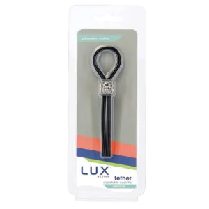 Lux Active Tether Adjustable Cock Tie - Black