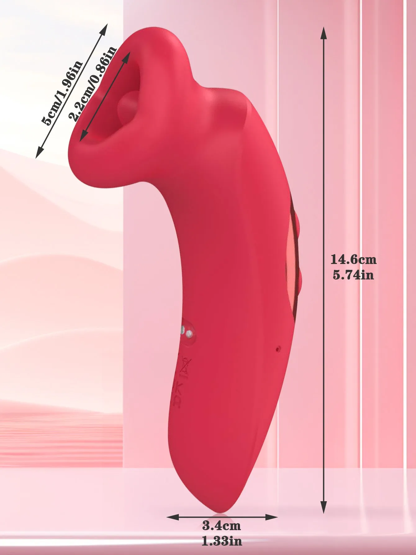 Mouth Oral Clit Stimulator - Tongue Licking Sucking Nipple Clitoral Vibrator Rose Toy