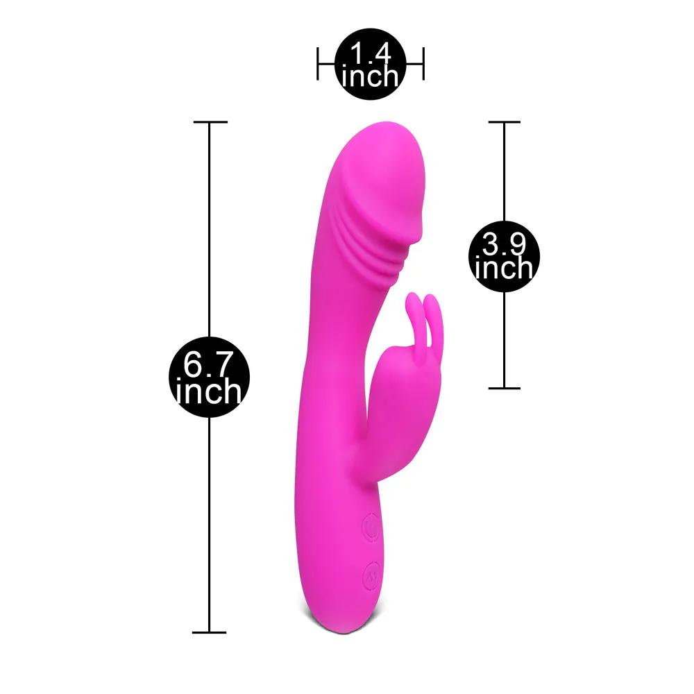 Rechargeable Rabbit Vibrator Pink