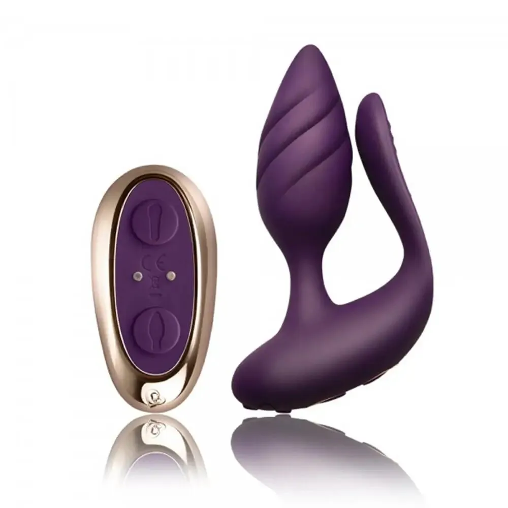 Rocks off Silicone Purple Multi-speed G-spot and Clitoral Vibrator