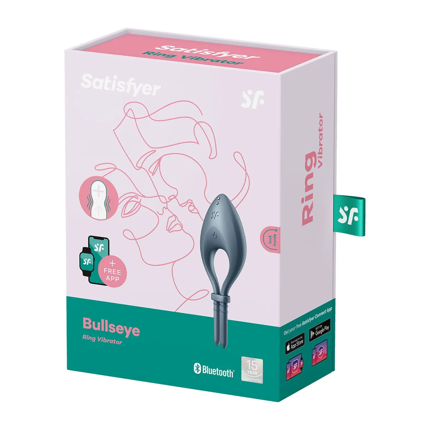 Satisfyer - Bulls Eye App-Controlled Adjustable Vibrating Cock Ring