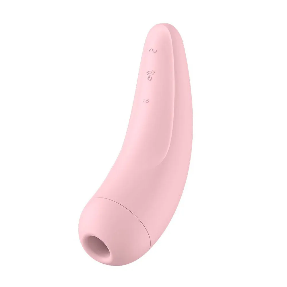 Premium Pink Satisfyer Curvy 2 Plus, App-Enabled Clitoral Massager for Optimal Pleasure