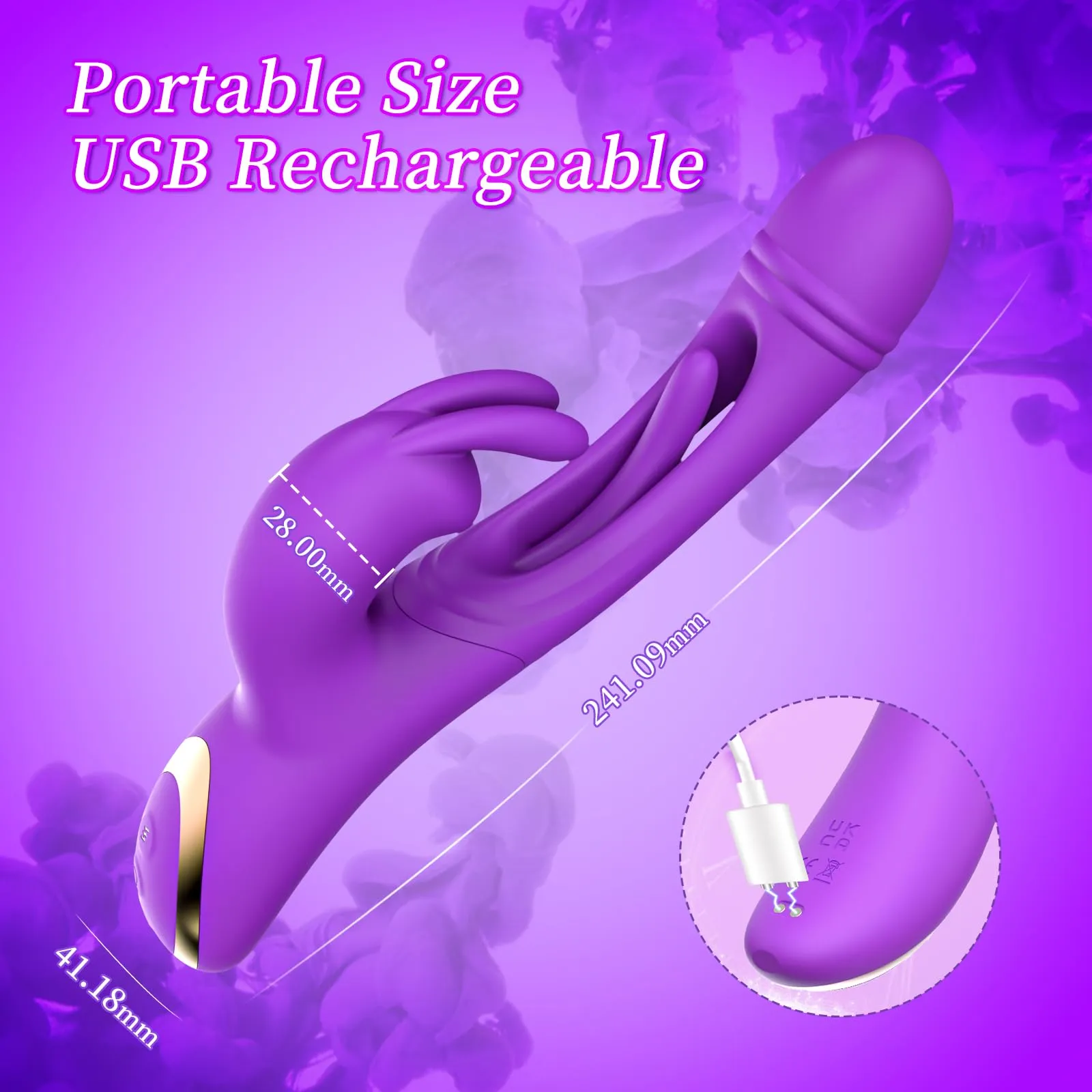 Seb - Flapping G Spot Rabbit Vibrating Dildo