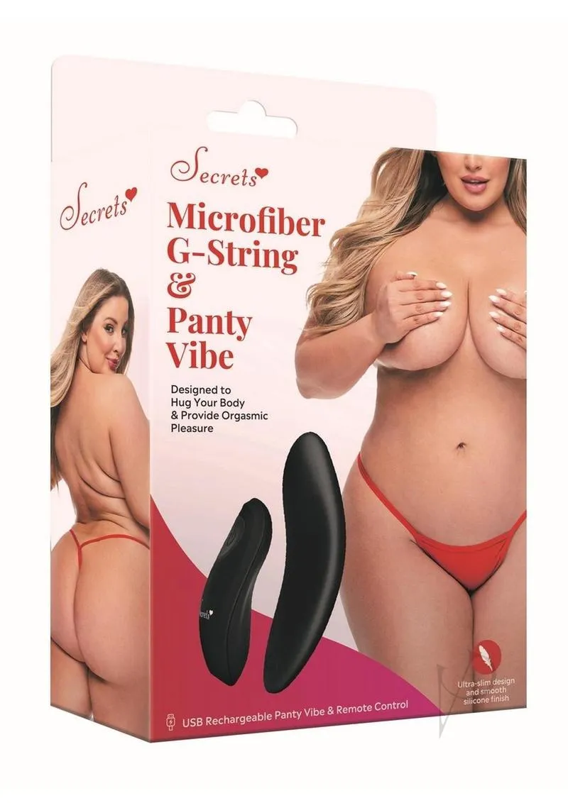 Secret Micro Gstring Panty Vibe Qn Red