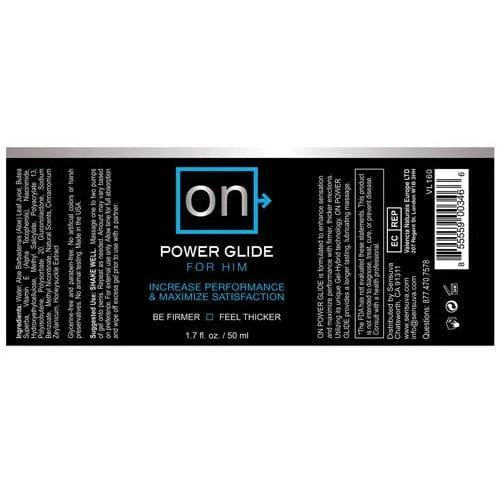 Sensuva - ON Power Glide For Him Performance Maximizer Delayer