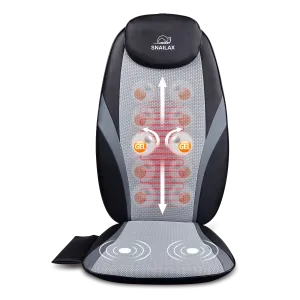 Shiatsu Kneading Back Massager for Chair with Heat & Deep Kneading Gel Nodes - 256G