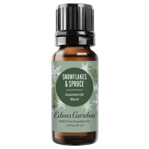 Snowflakes & Spruce Essential Oil Blend- A Bright Aromatic Frosted Treat Perfect For Spreading Holiday Cheer