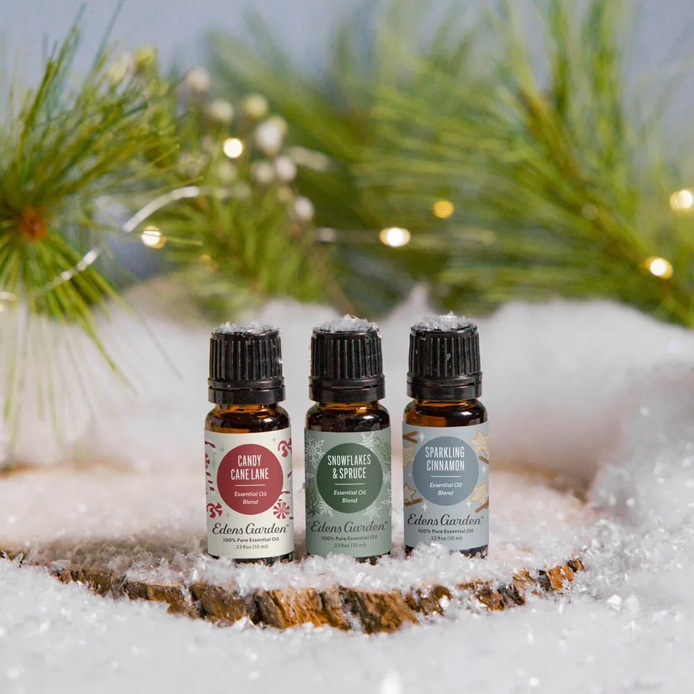 Snowflakes & Spruce Essential Oil Blend- A Bright Aromatic Frosted Treat Perfect For Spreading Holiday Cheer