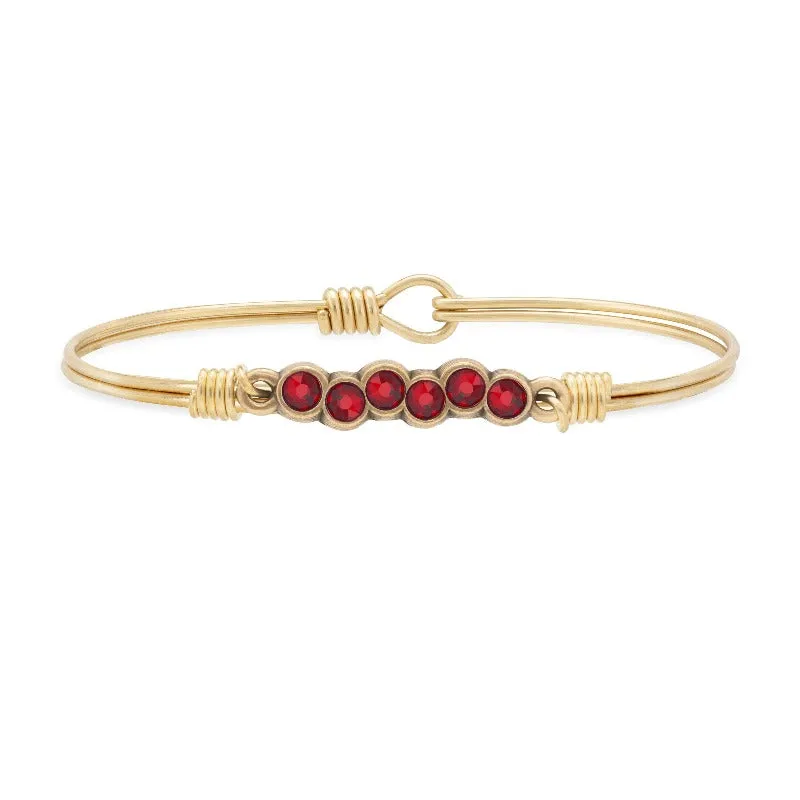 Starlight Bangle Bracelet in Scarlet