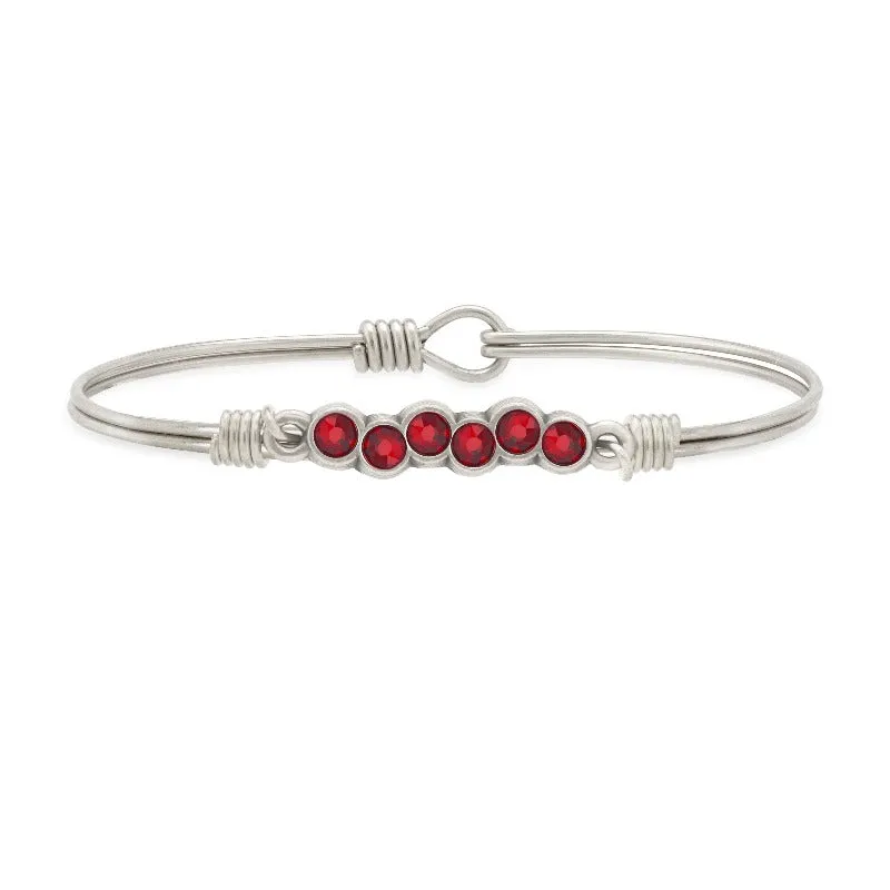 Starlight Bangle Bracelet in Scarlet