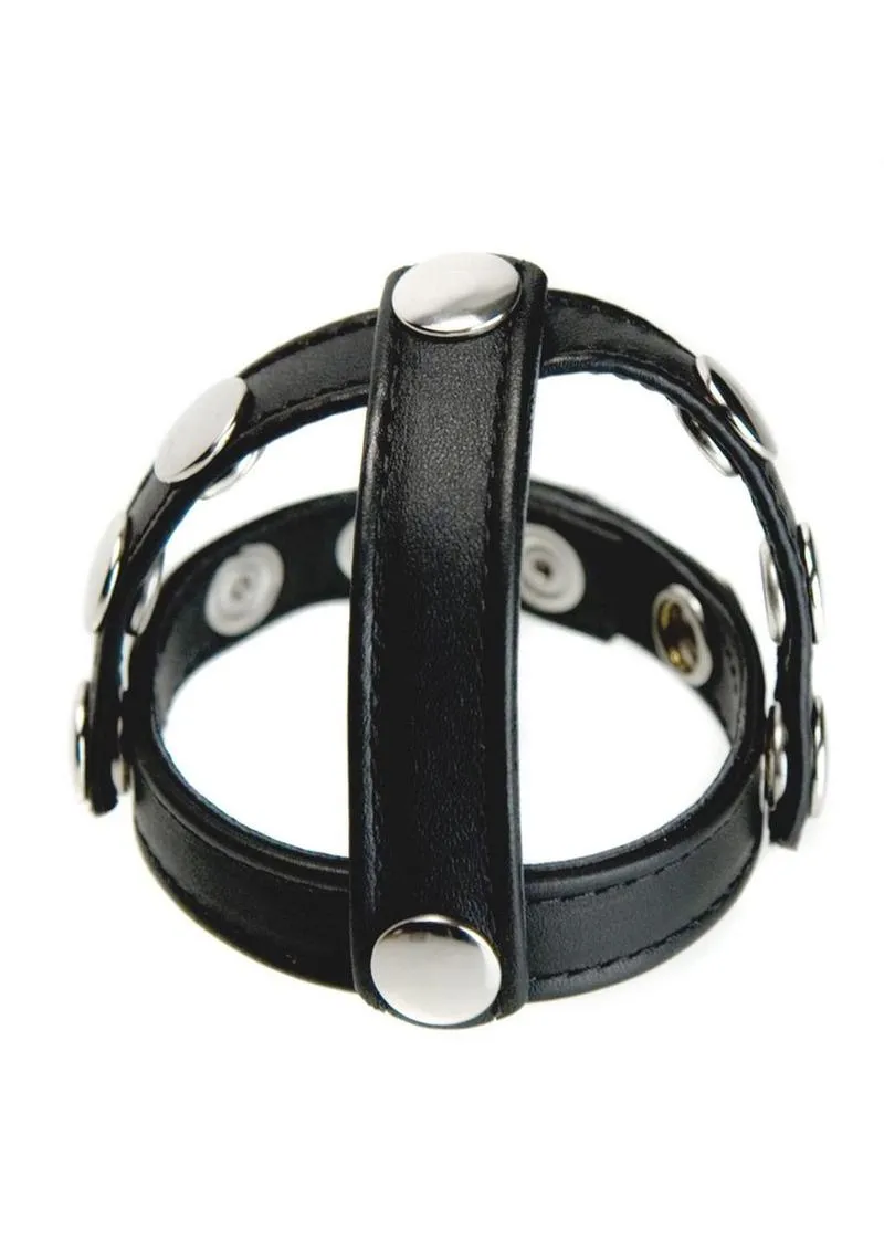 Adjustable Mens Cock and Ball Harness for Enhanced Comfort