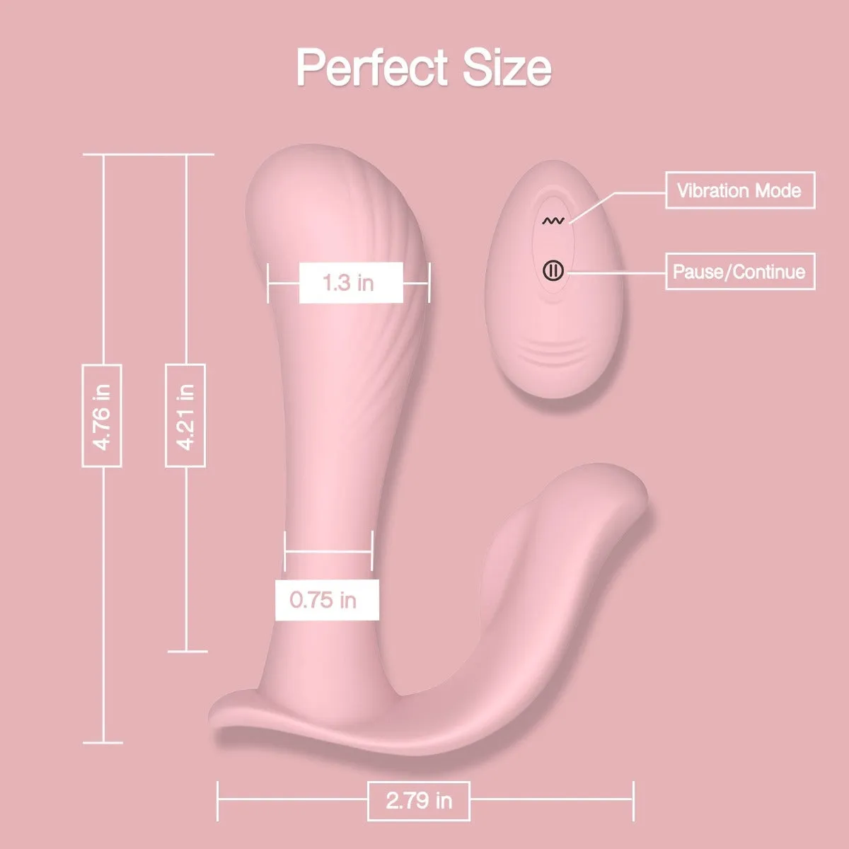 Tracy's Dog Wearable Panty Vibrator With Wireless Remote Pink